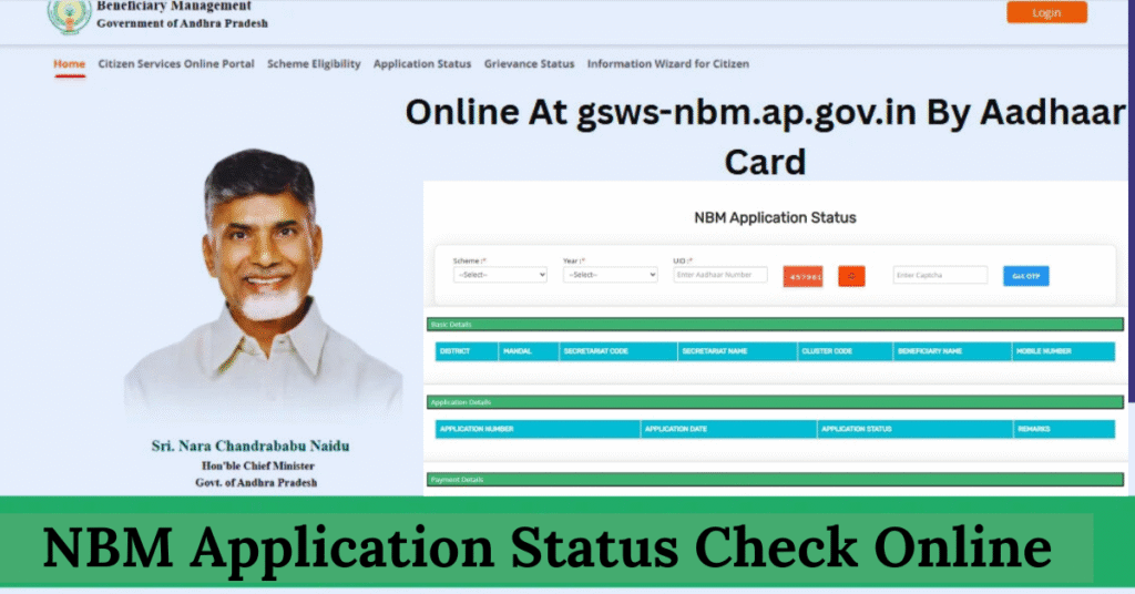 NBM Application Status Check Online